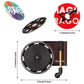 Retro gramophone car diffuser with vinyl-style disc and black vent clip; refill discs