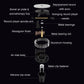 Retro gramophone car fragrance diffuser parts with metal clip fastener and housing