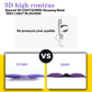 Purple 3D sleep eye mask with contoured memory-foam and elastic strap