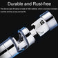Chrome ABS shower pipe lift clamp with visible internal lift mechanism