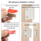 3M adhesive installation steps for magnetic suction door plates, close-up