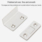 Polished silver magnetic suction door brackets with smooth rounded edges