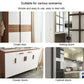 Magnetic suction door brackets for closet, sliding, drawer, and cabinet doors