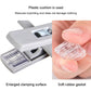 Non-slip clamp with soft rubber gasket and enlarged clamping surface, gray