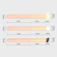 Three concealer brushes showing size measurements in a set