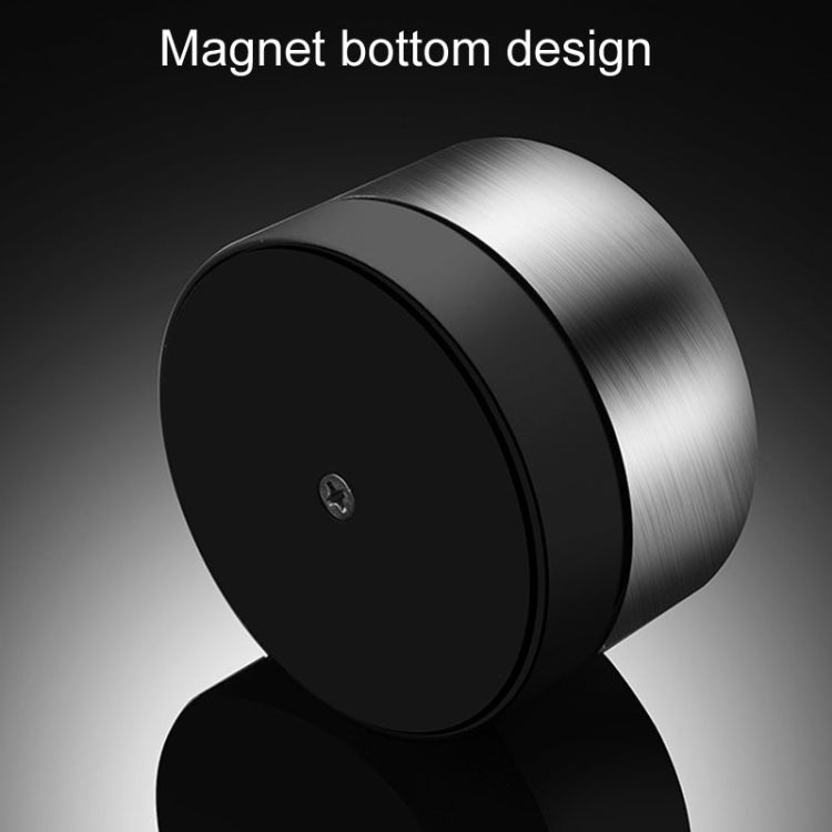 Mechanical kitchen timer base with magnet design and brushed steel side