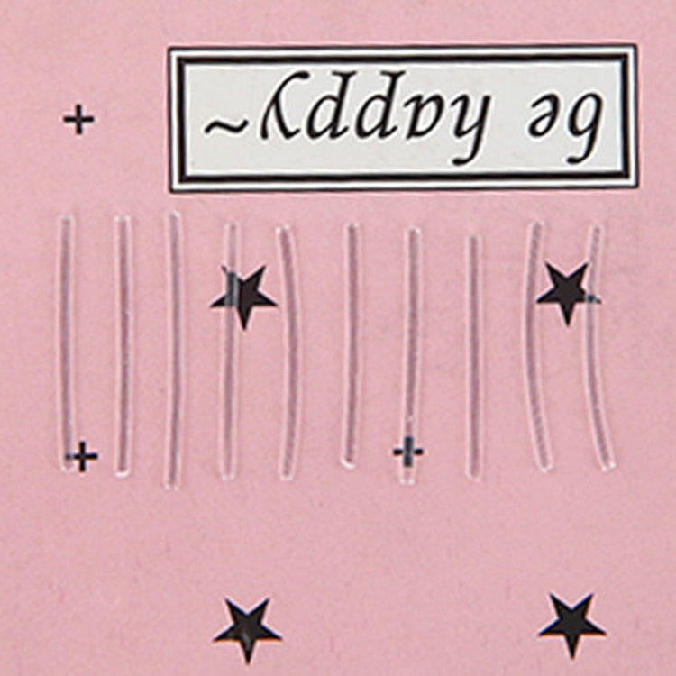 Plastic ear stud insertion sticks set, clear transparent long pins with small heads