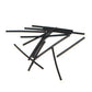 Plastic ear stud insertion sticks set, black long pins with small head ends