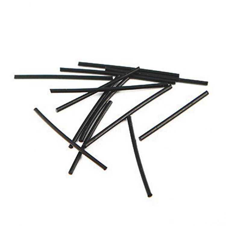 Plastic ear stud insertion sticks set, black long pins with small head ends