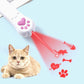 USB rechargeable LED pet projector toy with red laser beam and pet paw icons