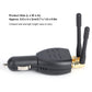 Compact car cigarette lighter jammer adapter with dual antennas and gold plugs
