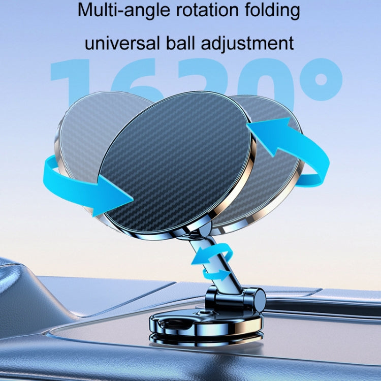 Folding magnetic car phone holder with multi-angle tilt and ball adjustment