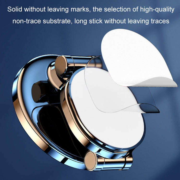 Metal ring magnetic car phone holder with protective disc and carbon-fiber pad