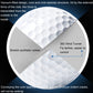 Golf practice ball cross-section diagram with dimple pattern on the outer layer