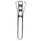Single gearshift/armrest trim insert, black carbon fiber texture with cutouts