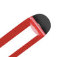 Glossy red stripe insert with black backing for car center console trim