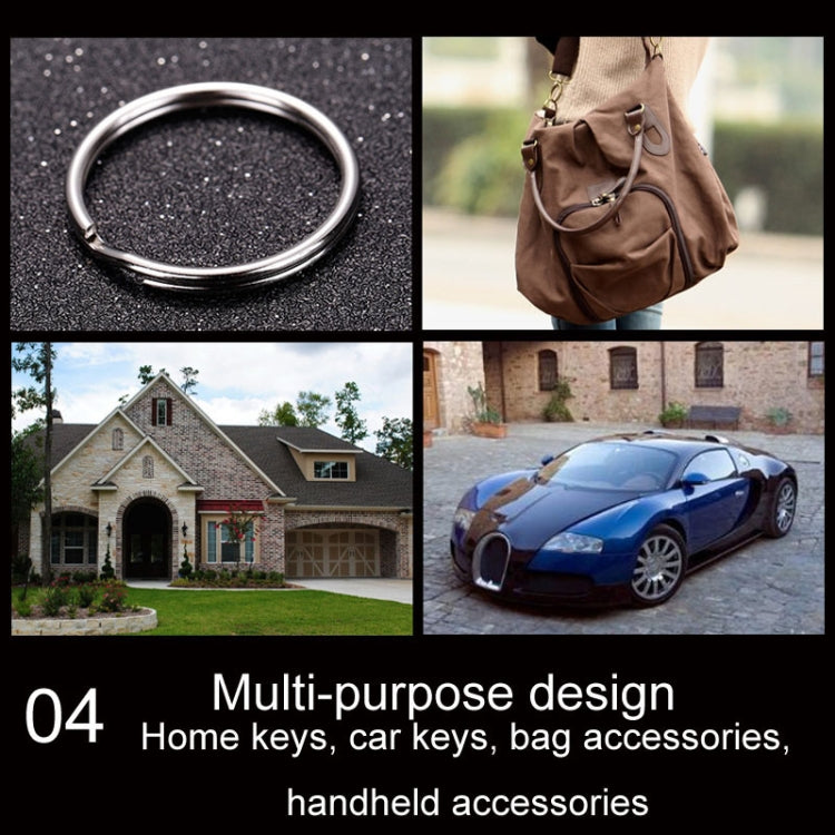 Metal oval key holder ring accessory