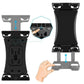 Universal bicycle handlebar tablet holder with removable clamp pads and base