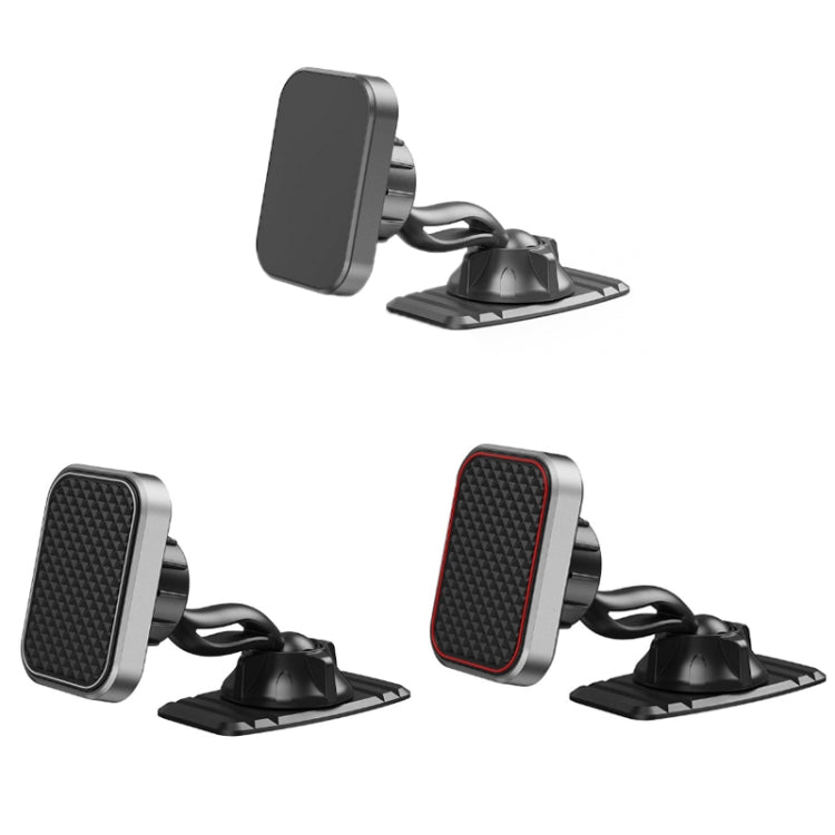 Double-headed car magnetic phone holder set with two black mounting pads