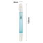 Compact alcohol spray touchless pen with white cap and blue transparent barrel