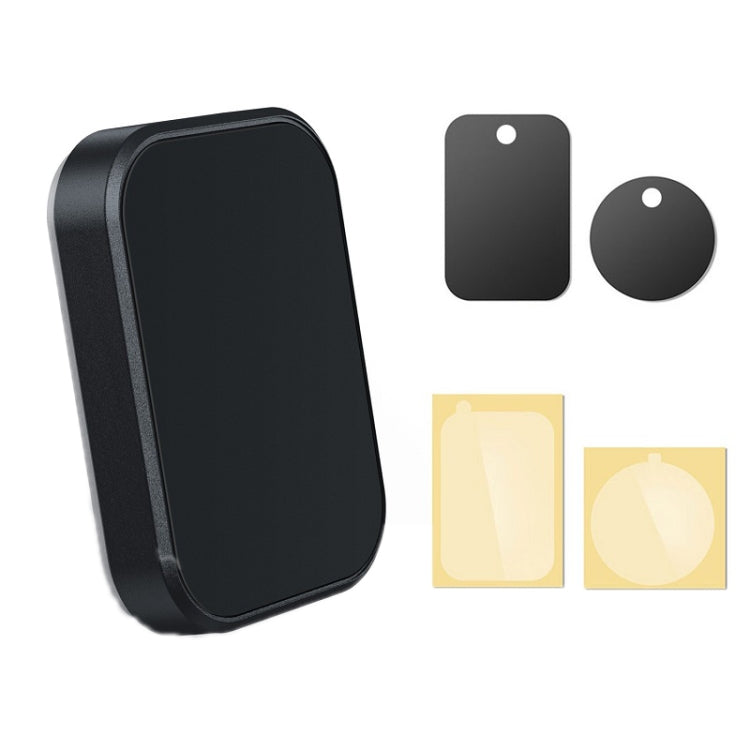 Black magnetic phone holder with curved back and smooth outer edges