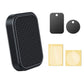 Black magnetic phone holder with diamond-pattern textured front
