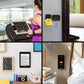 Adhesive magnetic holder for keys and a smartphone on a wall