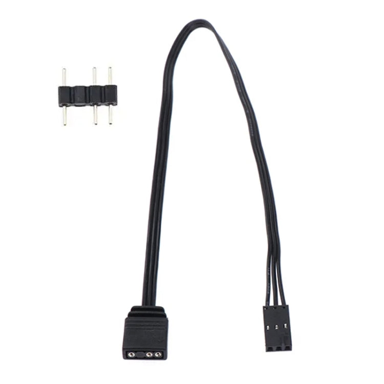 3-pin adapter cable with controller connector and black wiring