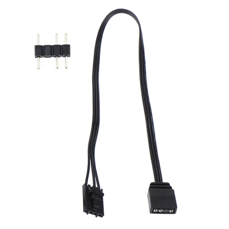 3-pin adapter cable with black controller plug and 3-pin connector end