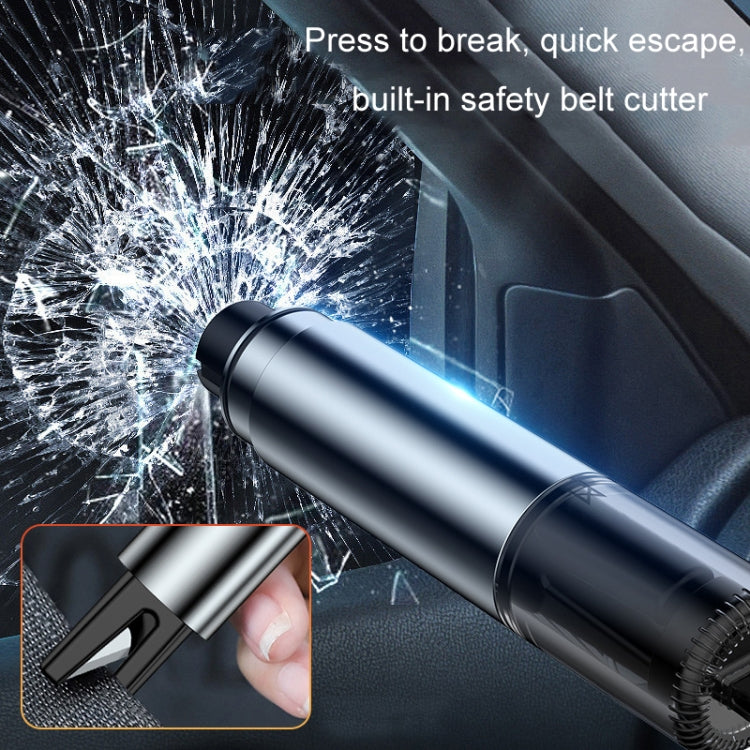 Car emergency escape safety hammer with metal cylinder and pointed tip