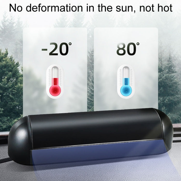 Black parking number display with green digits plus blue and red temperature cards