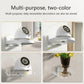 Transparent wall-mounted camera shelf bracket with white two-panel support