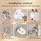 Transparent no-drill camera bracket with adhesive mounting steps and clear plate
