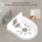 Transparent wall-mounted camera bracket with adhesive sticker mount and acrylic base