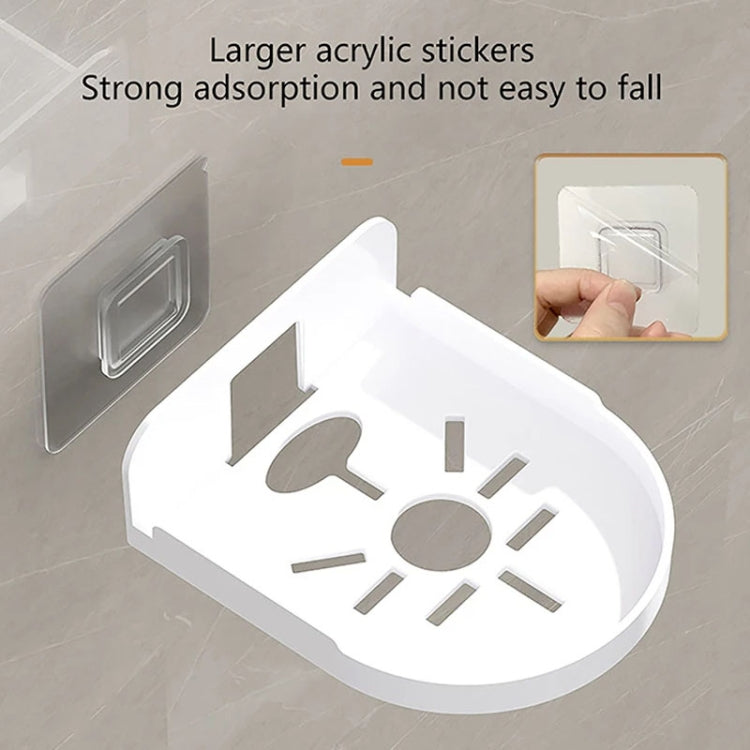 Transparent wall-mounted camera bracket with adhesive sticker mount and acrylic base