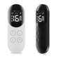 Handheld anti-barking remote controller, white front and black side with button controls