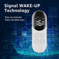 Anti-barking remote controller with screen lit and four control buttons on white body