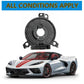Black clock spring coil for steering wheel with mounting arms