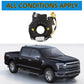 Steering wheel clock spring coil shown with pickup truck compatibility overlay