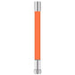 Orange faucet extension tube with chrome coupling ends