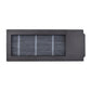 Vacuum air filter with dark frame and horizontal pleated ridges