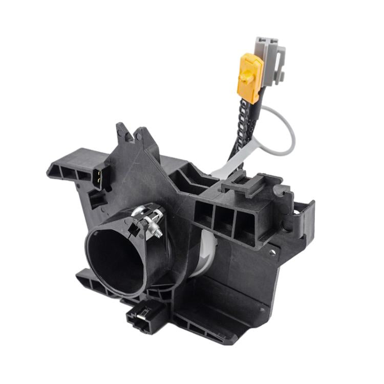 Steering wheel clock spring coil with yellow connector and black plastic housing