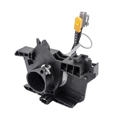 Steering wheel clock spring coil with yellow connector and black plastic housing