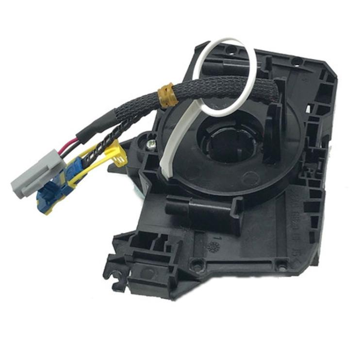 Steering clock spring coil housing with flat ribbon cable and multicolor plugs