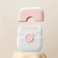 Pink 2-in-1 hair clipper comb with protective cover and comb teeth