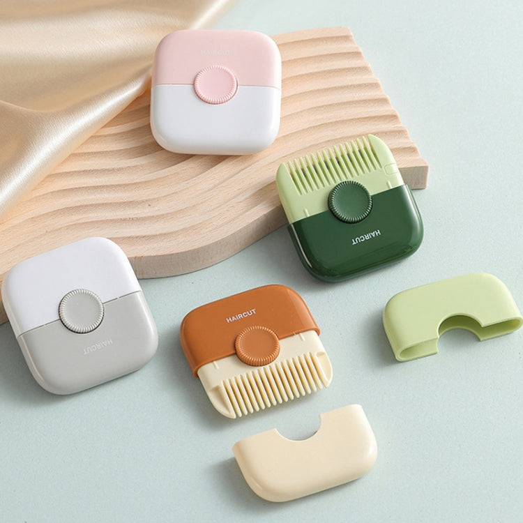 Set of 2-in-1 hair clipper combs in pink, green, orange, and white