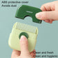 Green 2-in-1 hair clipper comb with protective ABS cover, held in hand