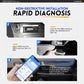 FNIRSI Bluetooth OBD2 code reader with step-by-step installation on phone