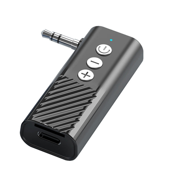 Bluetooth car audio receiver/transmitter with 3.5mm plug and control buttons