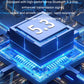 Bluetooth 5.3 chip circuitry illustration for wireless audio transmission